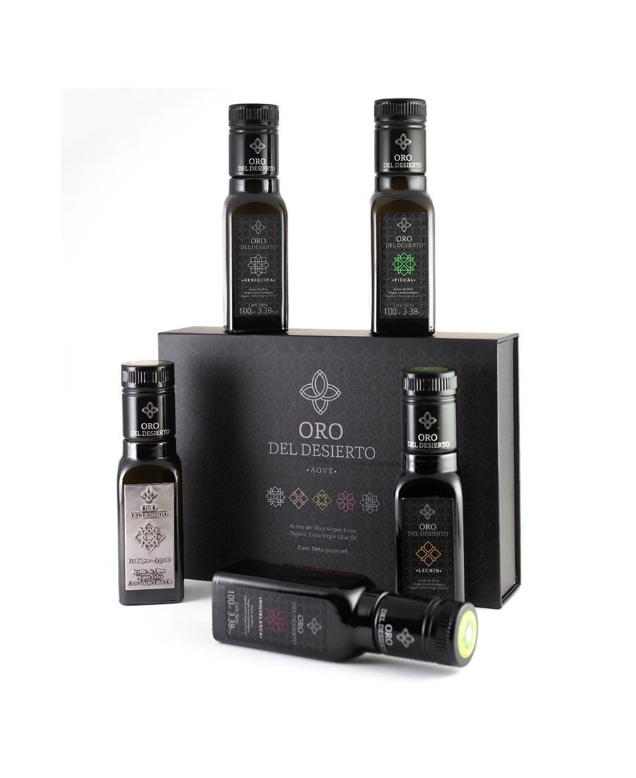 Oro del Desierto Gift Box 5 Glass bottles 100 ml. - Oliva Oliva