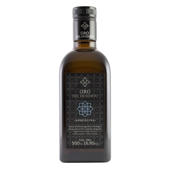Oro del Desierto Arbequina Bouteille en verre 500 ml. - Oliva Oliva