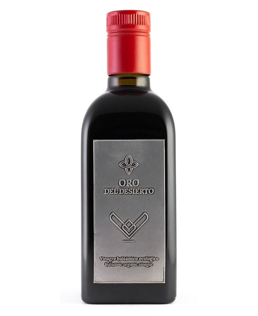 Oro del Desierto Vinagre Balsámico Ecológico - Botella de vidrio 500 ml.
