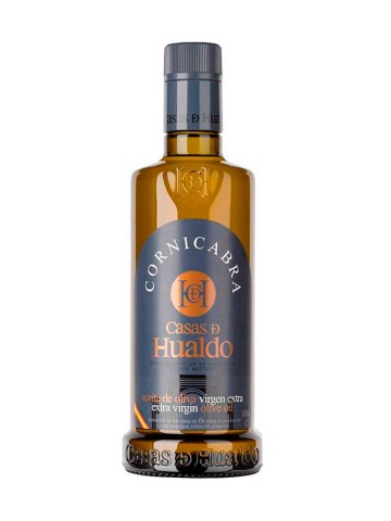 olive oil  casas de hualdo cornicabra glass bottle 500 ml