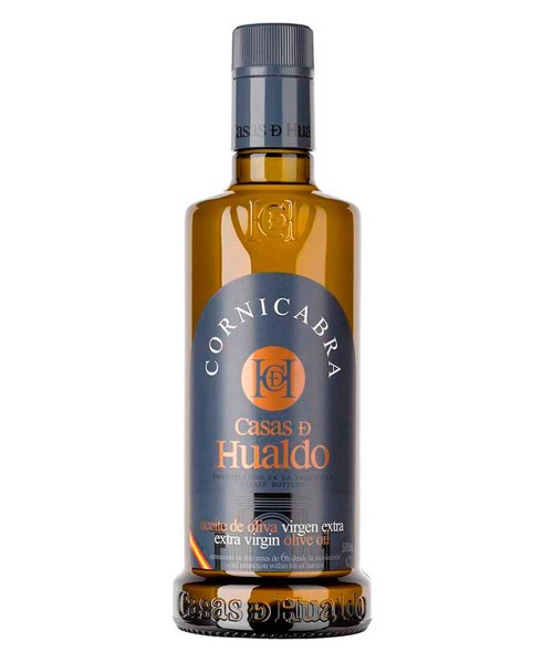 olivenöl  casas de hualdo cornicabra glasflasche 500 ml