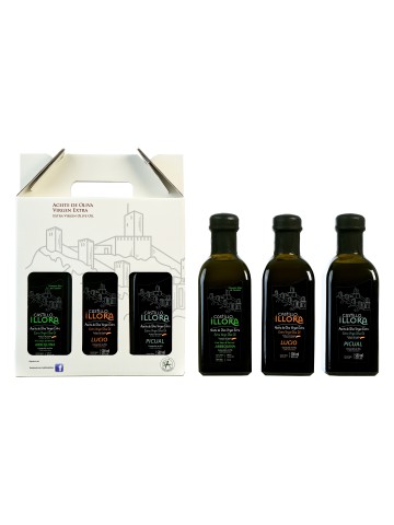 Castillo de Íllora Etui 3 Glasflaschen 500 ml. - Oliva Oliva