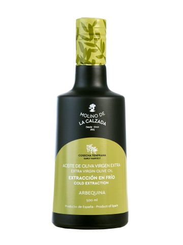 Molino de la Calzada Arbequina Bell Glass bottle 500 ml. - Oliva Oliva