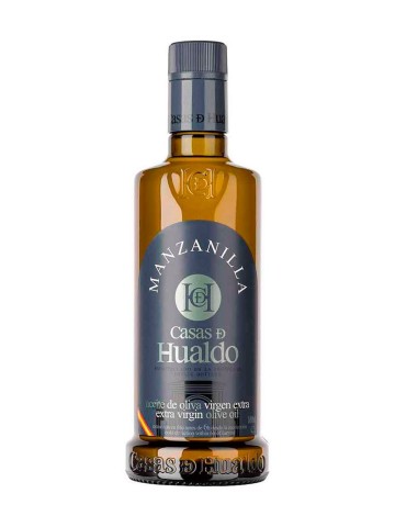 olive oil  casas de hualdo manzanilla glass bottle  500ml