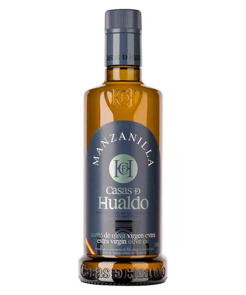 olive oil  casas de hualdo manzanilla glass bottle  500ml