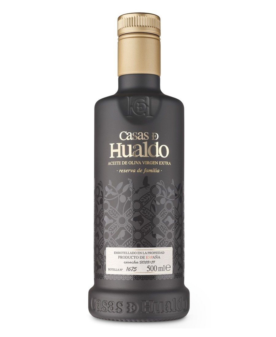 olive oil  casas de hualdo reserva de familia glass bottle 500 ml