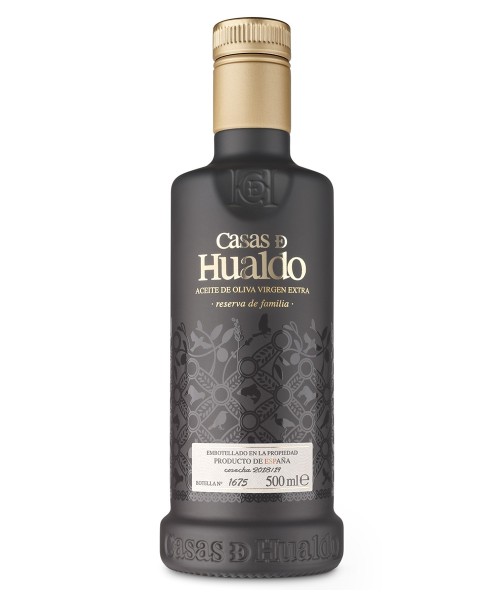 huile d'olive  casas de hualdo reserva de familia bouteille en verre 500 ml