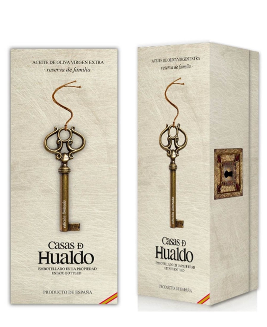 huile d'olive  casas de hualdo reserva de familia bouteille en verre 500 ml