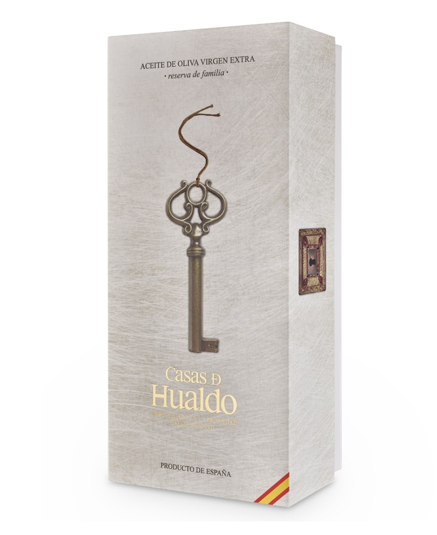huile d'olive  casas de hualdo reserva de familia bouteille en verre 500 ml
