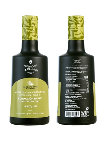 Molino de la Calzada Arbequina Bell Bouteille 500 ml. - Oliva Oliva 2