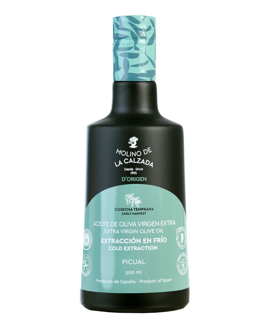 Molino de la Calzada Picual Bell Glass bottle 500 ml. - Oliva Oliva