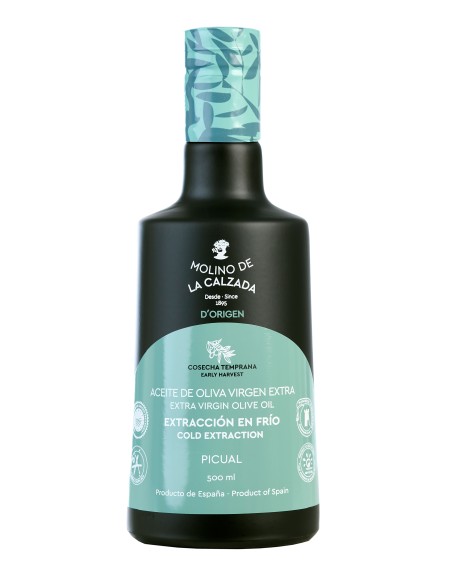 Molino de la Calzada Picual Bell Bouteille en verre 500 ml. - Oliva Oliva
