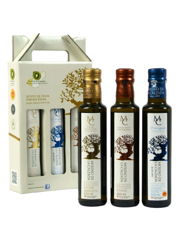 Molino de la Calzada Estuche 3 botellas 250 ml. - Oliva Oliva