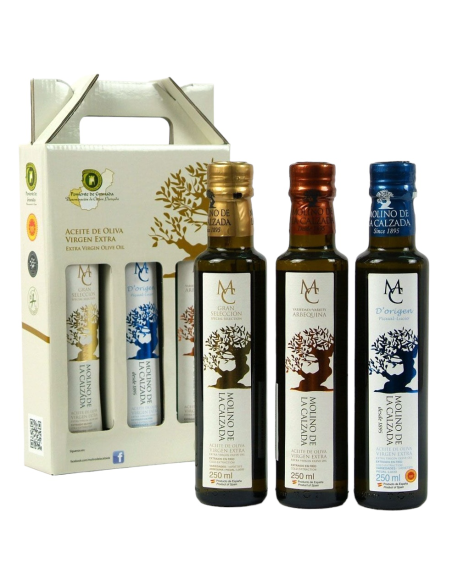 Molino de la Calzada Etui de 3 bouteilles 250 ml. - Oliva Oliva