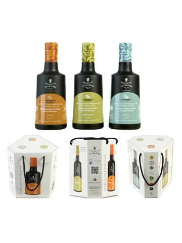 Molino de la Calzada Geschenketui 3 Flaschen 500 ml. - Oliva Oliva