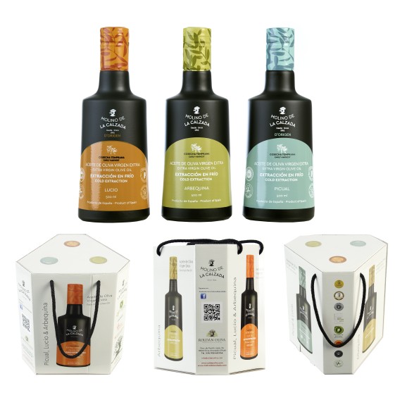 Molino de la Calzada Etui de 3 bouteilles 500 ml. - Oliva Oliva