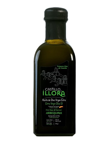 Castillo de Íllora Arbequina - Frasca de vidrio 500 ml.