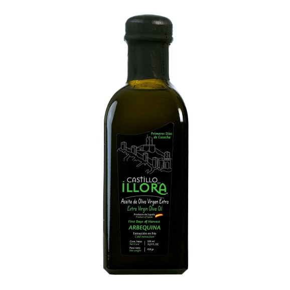 Castillo de Íllora Arbequina - Frasca de vidrio 500 ml.