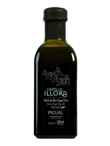 Castillo de Íllora Picual - Frasca de vidrio 500 ml.