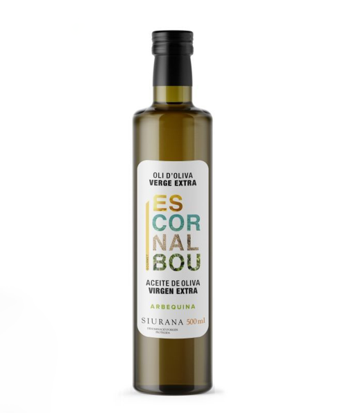 Escornalbou Arbequina Bouteille en verre 500 ml. - Oliva Oliva