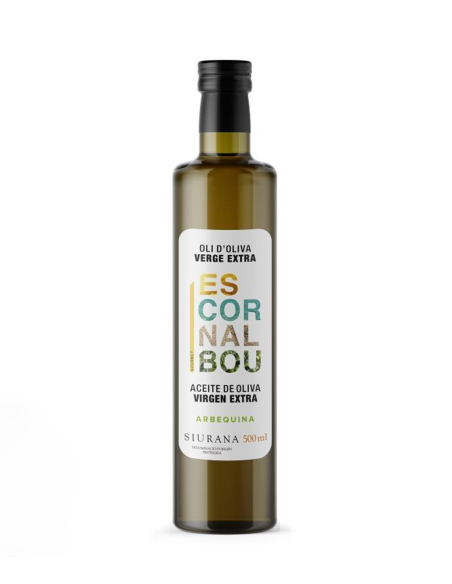 Escornalbou Arbequina Glasflasche 500 ml. - Oliva Oliva