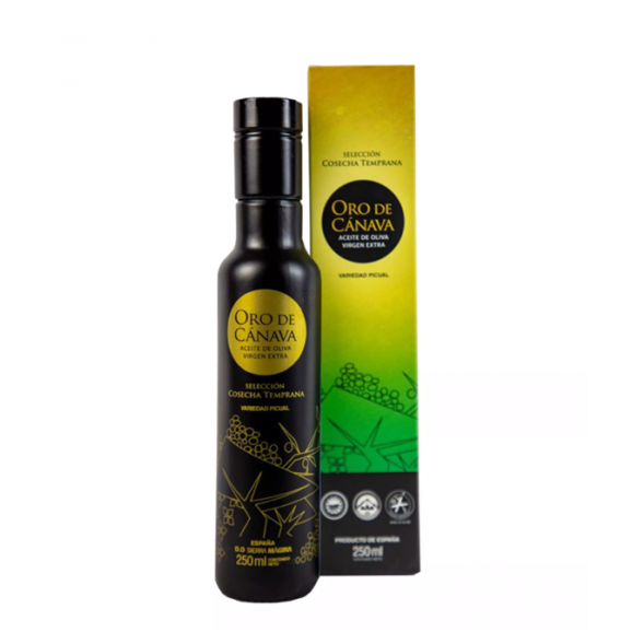 Oro de Cánava Selección Cosecha Temprana - Botella de vidrio 250 ml.