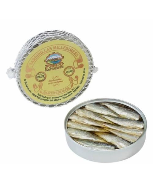 Paco Lafuente Sardines Millésimées in Olive Oil 120 gr. - Oliva Oliva