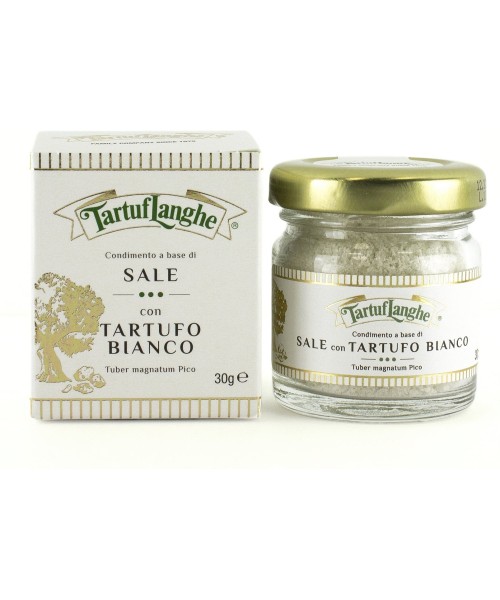 Tartuflanghe Sel de Guérande à la truffe blanche 30 gr. - Oliva Oliva
