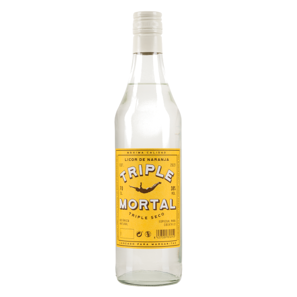 Triple Mortal Triple Seco - Botella de vidrio 700 ml.
