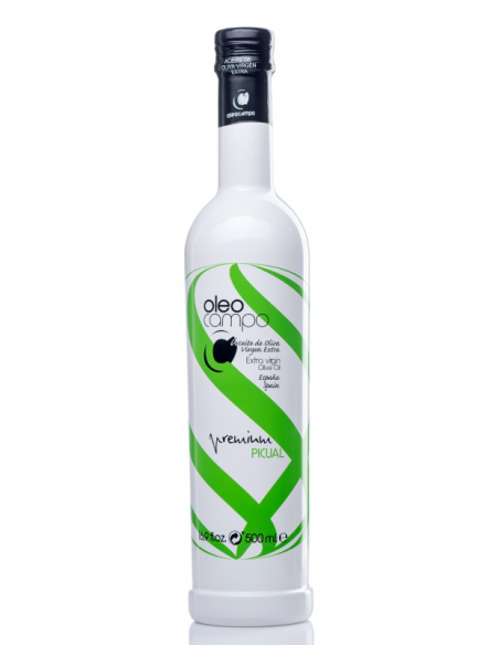 Oleocampo Premium Picual Botella de vidrio 500 ml. - Oliva Oliva