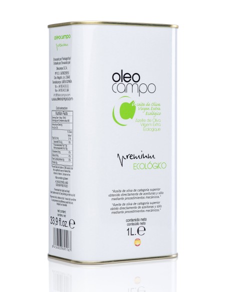 Oleocampo Organic Picual Tin 1 l. - Oliva Oliva