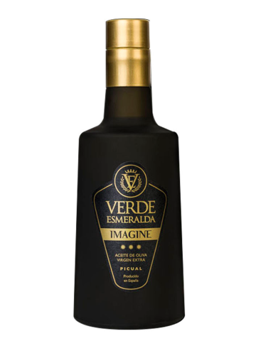 Verde Esmeralda Imagine Picual Glasflasche 500 ml. - Oliva Oliva