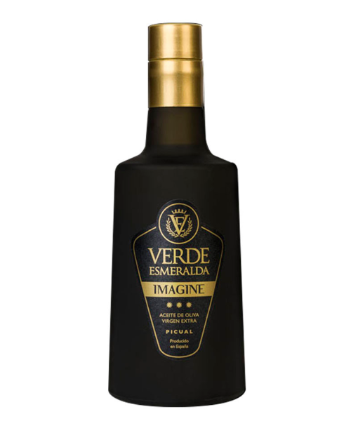 Verde Esmeralda Imagine Picual - Botella de vidrio 500 ml.