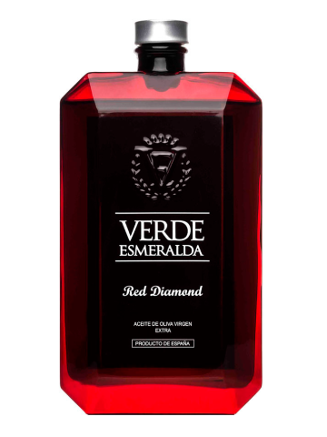 Verde Esmeralda Red Diamond Royal Glasflasche 500 ml. - Oliva Oliva
