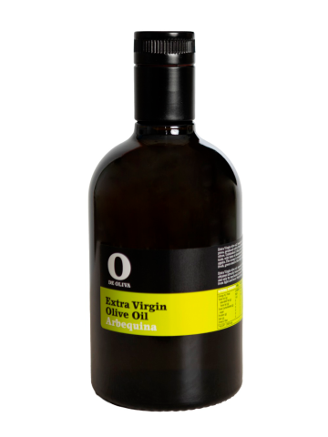O de Oliva Arbequina Botella de vidrio 500 ml. - Oliva Oliva