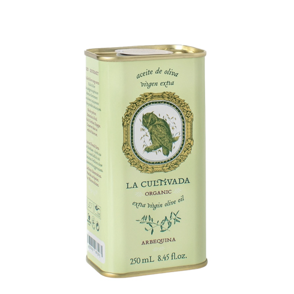 La Cultivada Arbequina Bidon métal 250 ml. - Oliva Oliva