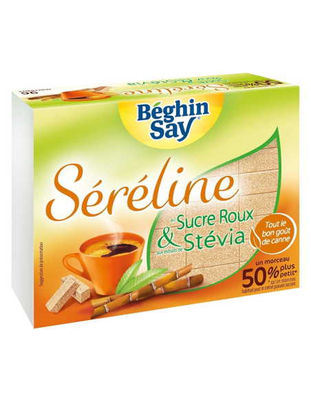 Béghin Say Séréline Sucre Roux avec Stévia 250 gr. - Oliva Oliva