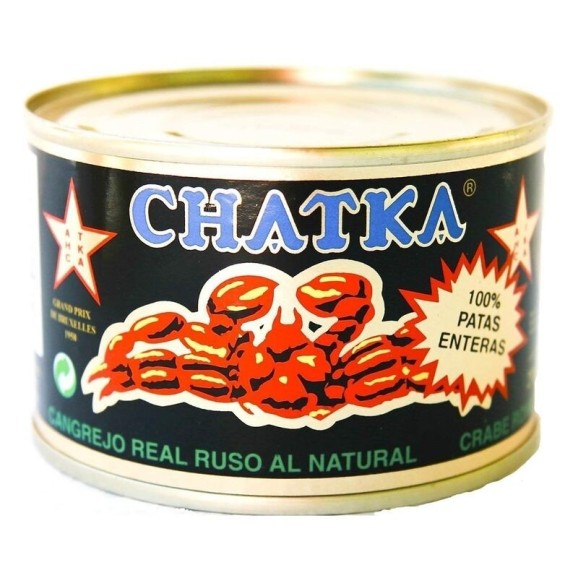 Chatka Cangrejo Real Ruso 100% Patas Lata 121 gr. - Oliva Oliva