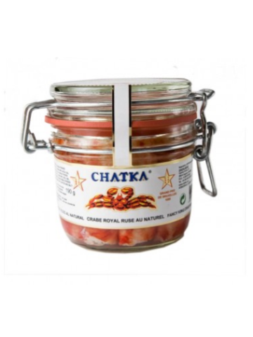 Chatka Crabe royal russe 60% de pattes Pot verre 310 gr. - Oliva Oliva