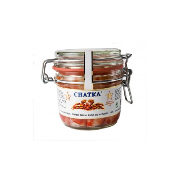 Chatka Russian King Crab 60% legs Glass jar 310 gr. - Oliva Oliva