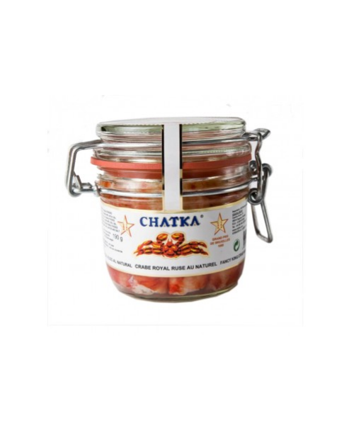 Chatka Crabe royal russe 60% de pattes Pot verre 310 gr. - Oliva Oliva