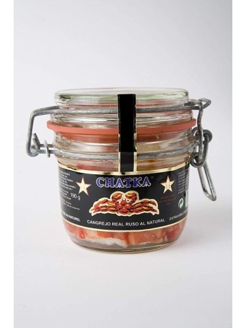 Chatka Crabe royal russe 100% de pattes Pot verre 310 gr - Oliva Oliva