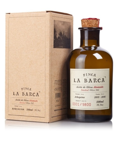 Finca La Barca Geräuchertes Olivenöl Etui 500 ml. - Oliva Oliva