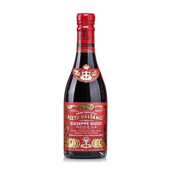 Giuseppe Giusti VINAGRE BALSÁMICO de MODENA Riccardo Giusti 3 medalla oro Botella 250 ML - Botella 250 ML