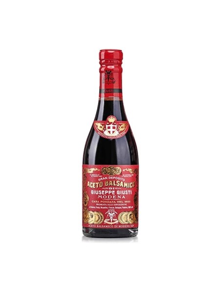 Giuseppe Giusti VINAIGRE BALSAMIQUE de MODÈNE Riccardo Giusti 3 médailles d'or Bouteille de 250 ML