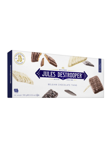Jules Destrooper Biscuits 3 Chocolats Paquet 100 gr. - Oliva Oliva