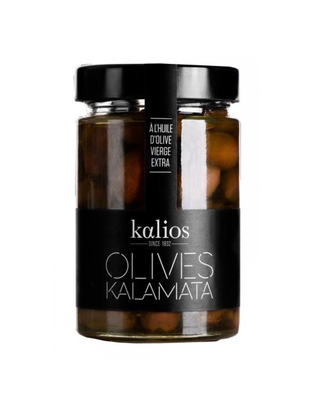 Kalios Kalamata Oliven mit EVOO Glas 310 gr. - Oliva Oliva