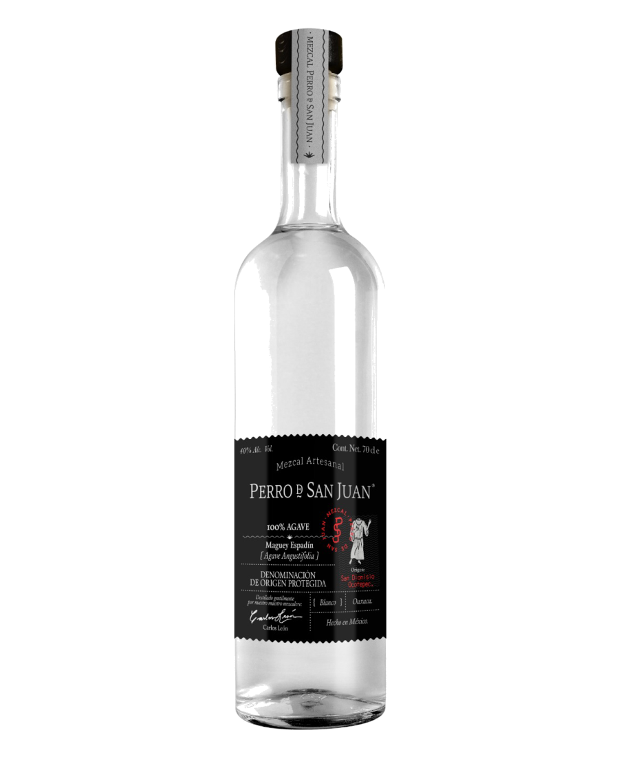 Perro de San Juan Mezcal Espadín Negro Glasflasche 700 ml. - Oliva Oliva