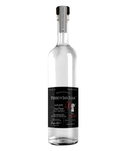 Perro de San Juan Mezcal Espadín Negro Glasflasche 700 ml. - Oliva Oliva
