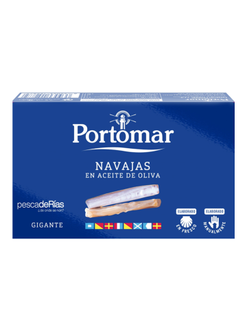 Portomar Schwertmuscheln aus galicischen Rias Olivenöl - Oliva Oliva
